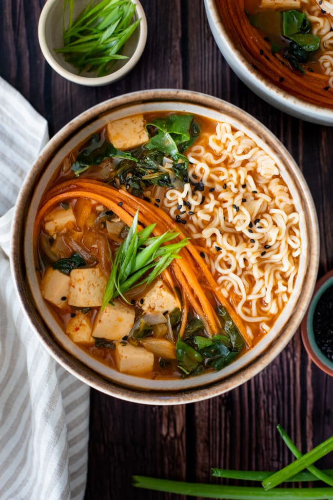 Spicy Vegan Kimchi Ramen - Nasoya